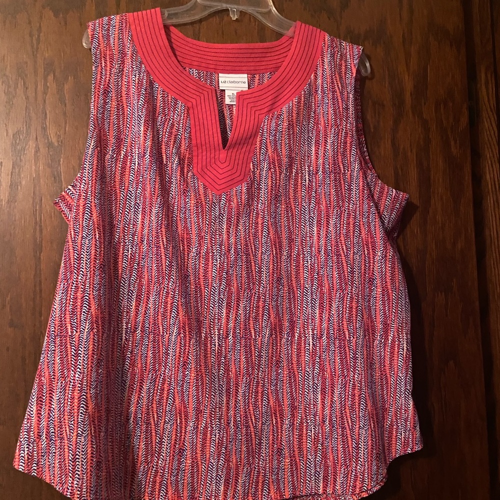 Liz Claiborne Multi-Colored Tank Size XL